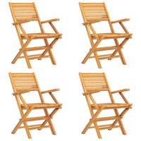 Set da Pranzo per Giardino 5 pz in Legno Massello di Teak 3155041