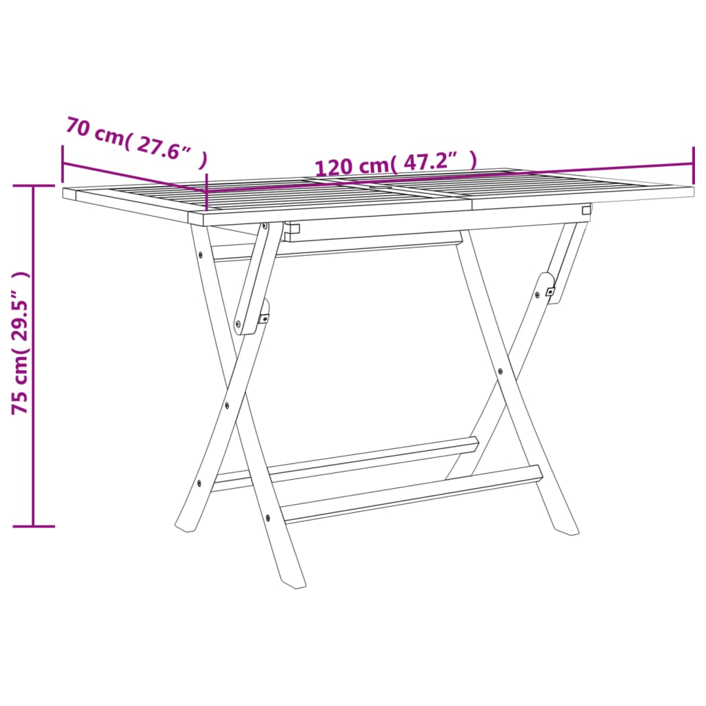 Set da Pranzo da Giardino 7 pz Grigio in Legno Massello di Teak 3155044