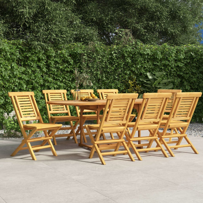 Sedie da Giardino Pieghevoli 8pz 47x63x90cm Legno Massello Teak 3155048