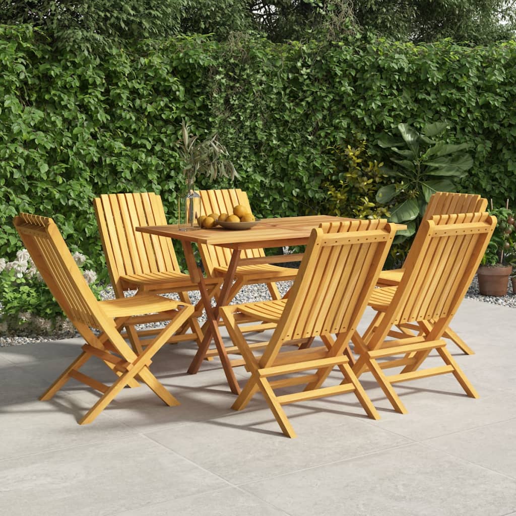 Sedie da Giardino Pieghevoli 6pz 47x47x89cm Legno Massello Teak 3155053