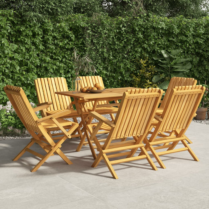 Sedie da Giardino Pieghevoli 6pz 61x67x90cm Legno Massello Teak 3155056