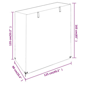 Copri Panche Dondolo 2pz 8 Occhielli 125x90x135/165 Polietilene 3155381