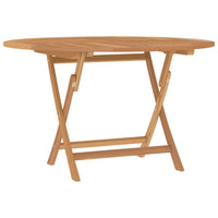 Tavolo da Giardino Pieghevole Ø110x75 cm Legno Massello di Teak 362618