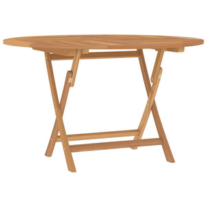 Tavolo da Giardino Pieghevole Ø110x75 cm Legno Massello di Teak 362618