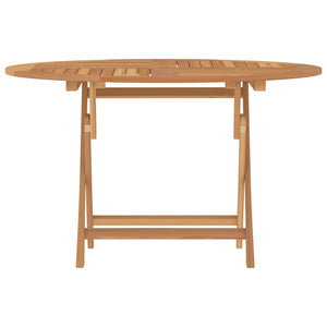 Tavolo da Giardino Pieghevole Ø110x75 cm Legno Massello di Teak 362618