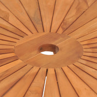 Tavolo da Giardino Pieghevole Ø 85x75 cm Legno Massello di Teak 362619