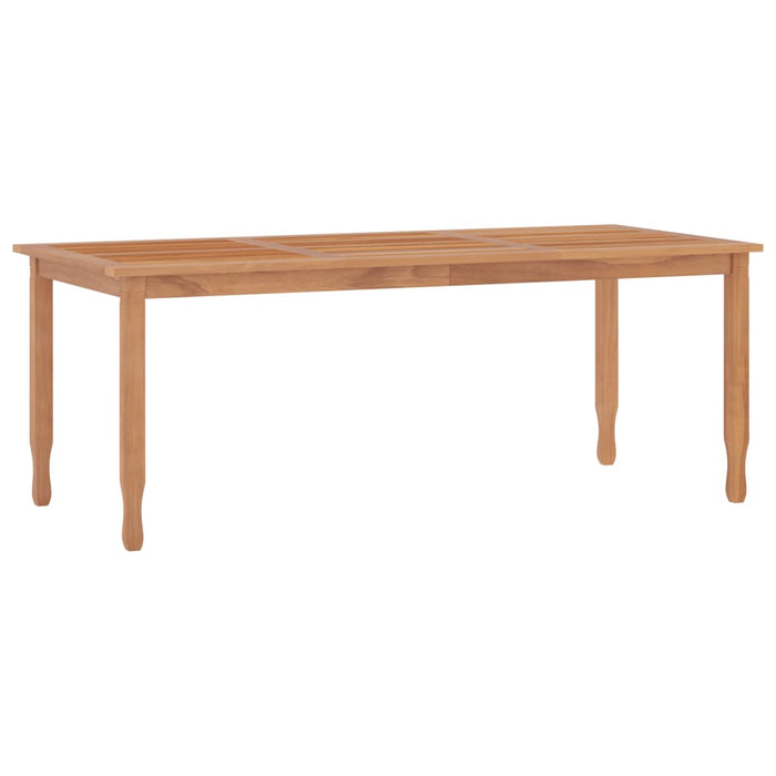 Tavolo da Pranzo da Giardino 200x90x75cm Legno Massello di Teakcod mxl 105463