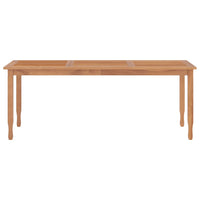 Tavolo da Pranzo da Giardino 200x90x75cm Legno Massello di Teak 362624