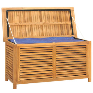 Contenitore Giardino con Borsa 114x50x58cm Legno Massello Teak 363271