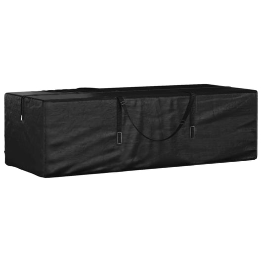 Borsa Porta Cuscini da Giardino Nera 135x40x55 cm Polietilene 319345