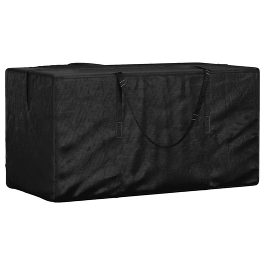 Borsa Porta Cuscini da Giardino Nera 150x75x75 cm Polietilene 319346