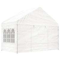 Gazebo con Tetto Bianco 8,92x4,08x3,22 m in Polietilenecod mxl 125161