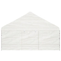 Gazebo con Tetto Bianco 11,15x5,88x3,75 m in Polietilene 3155497