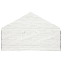 Gazebo con Tetto Bianco 17,84x5,88x3,75 m in Polietilene 3155500