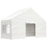 Gazebo con Tetto Bianco 20,07x5,88x3,75 m in Polietilene 3155501