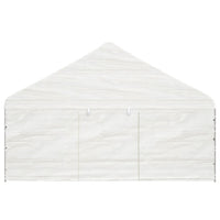 Gazebo con Tetto Bianco 20,07x5,88x3,75 m in Polietilene 3155501