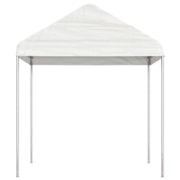 Gazebo con Tetto Bianco 4,46x2,28x2,69 m in Polietilene 3155502