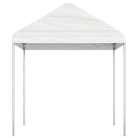 Gazebo con Tetto Bianco 6,69x2,28x2,69 m in Polietilenecod mxl 100325