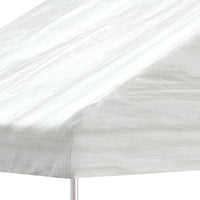 Gazebo con Tetto Bianco 15,61x2,28x2,69 m in Polietilene 3155507