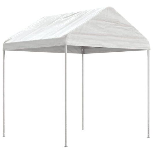 Gazebo con Tetto Bianco 17,84x2,28x2,69 m in Polietilenecod mxl 100349