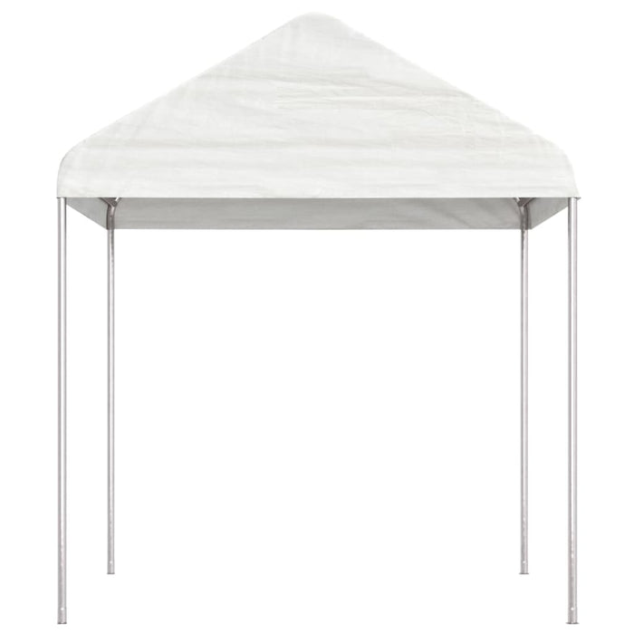 Gazebo con Tetto Bianco 17,84x2,28x2,69 m in Polietilene 3155508