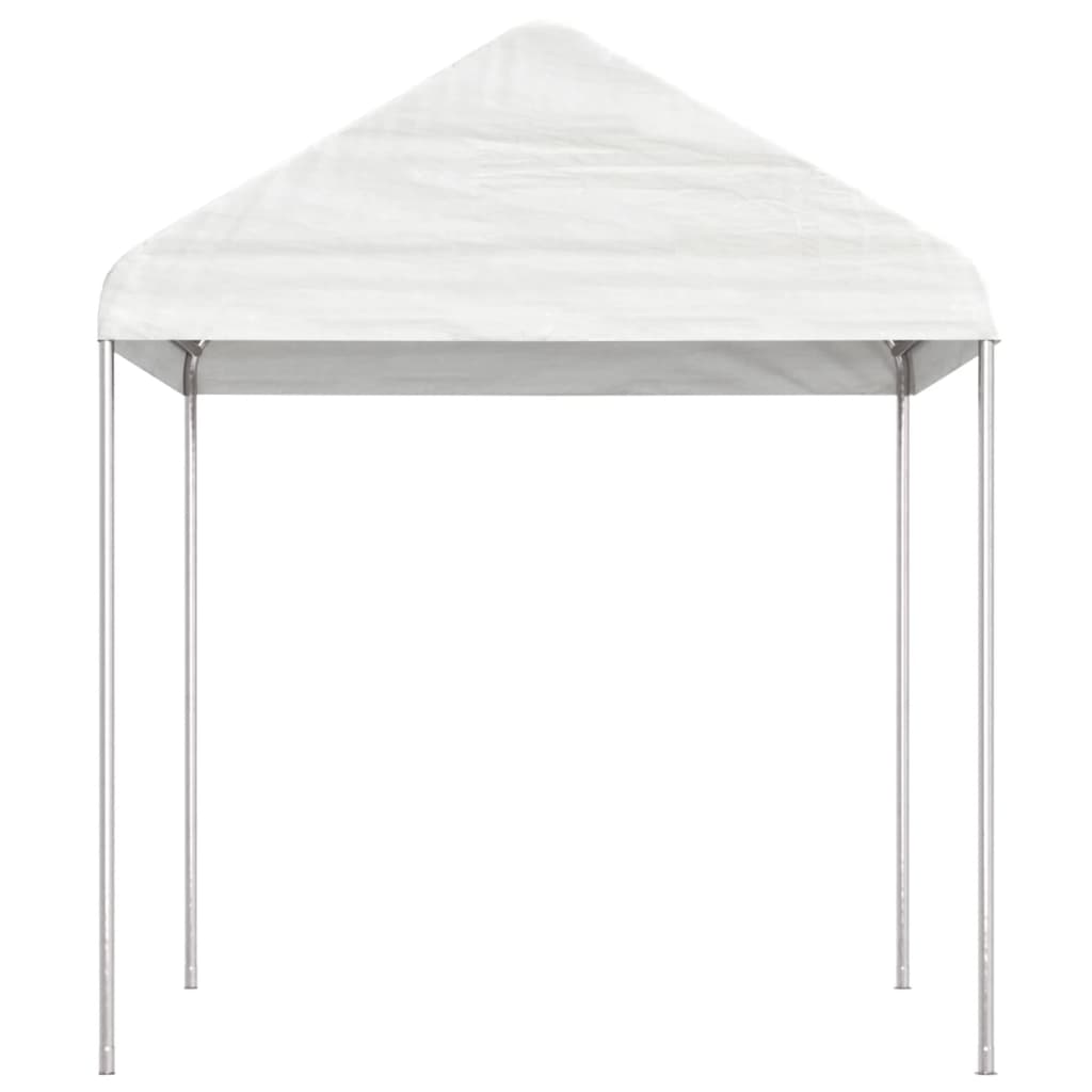 Gazebo con Tetto Bianco 20,07x2,28x2,69 m in Polietilenecod mxl 76356