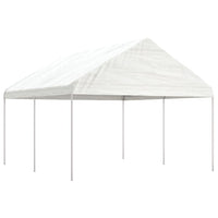 Gazebo con Tetto Bianco 4,46x4,08x3,22 m in Polietilenecod mxl 125079