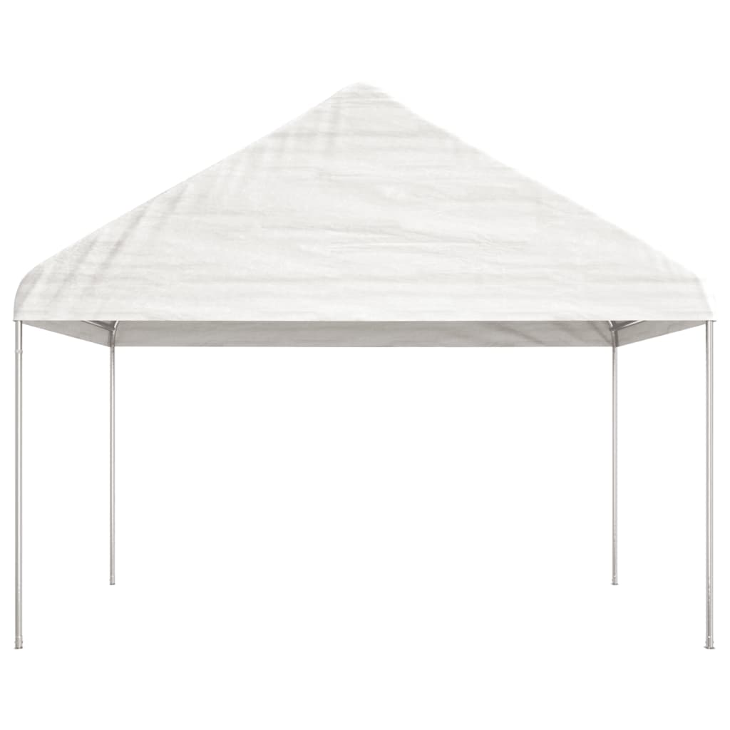 Gazebo con Tetto Bianco 17,84x4,08x3,22 m in Polietilenecod mxl 76390