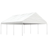 Gazebo con Tetto Bianco 6,69x5,88x3,75 m in Polietilenecod mxl 124298