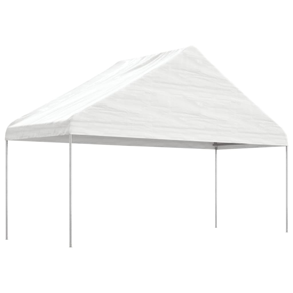 Gazebo con Tetto Bianco 6,69x5,88x3,75 m in Polietilenecod mxl 124298