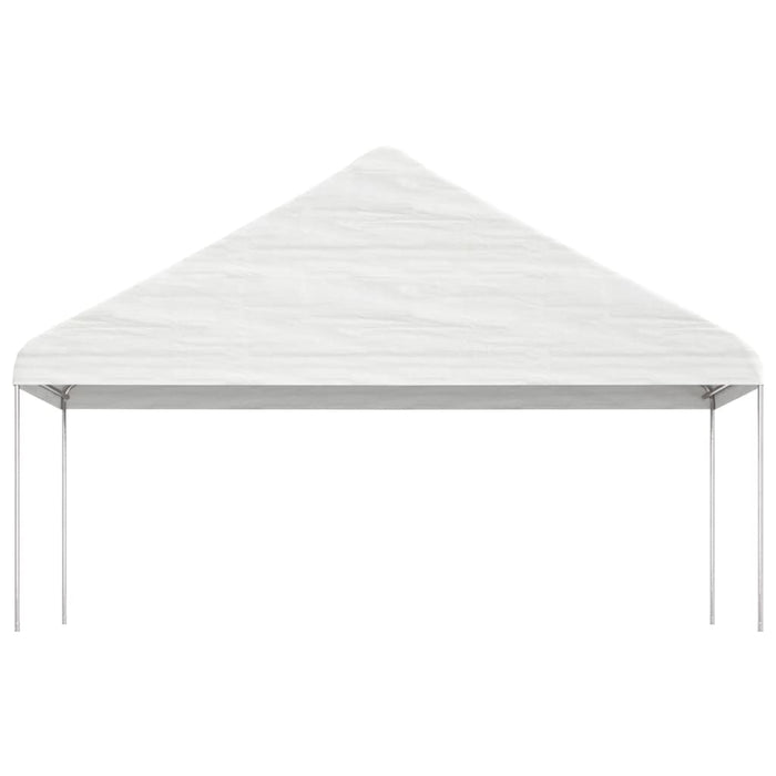 Gazebo con Tetto Bianco 6,69x5,88x3,75 m in Polietilenecod mxl 124298