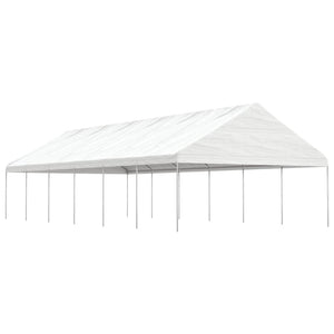 Gazebo con Tetto Bianco 13,38x5,88x3,75 m in Polietilenecod mxl 100331