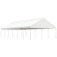 Gazebo con Tetto Bianco 13,38x5,88x3,75 m in Polietilene 3155522