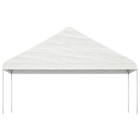 Gazebo con Tetto Bianco 13,38x5,88x3,75 m in Polietilenecod mxl 100331