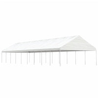 Gazebo con Tetto Bianco 20,07x5,88x3,75 m in Polietilenecod mxl 124310