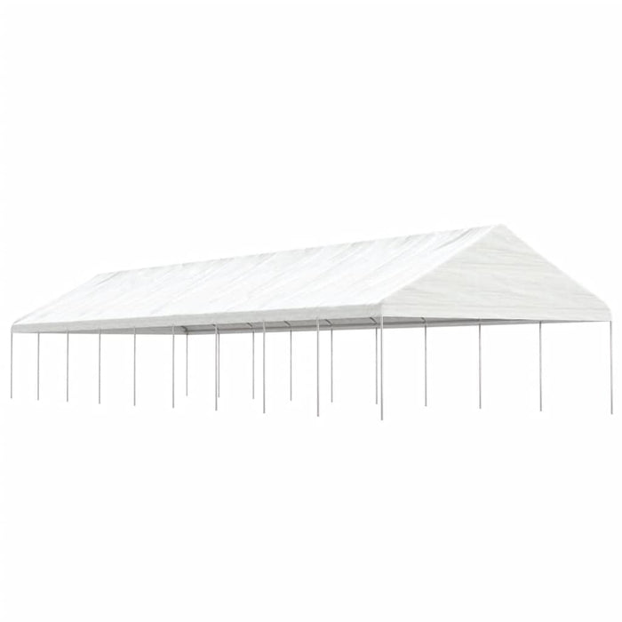 Gazebo con Tetto Bianco 20,07x5,88x3,75 m in Polietilene 3155525