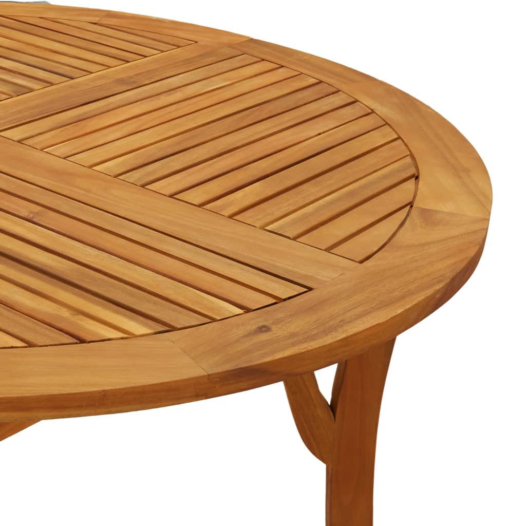 Tavolo da Giardino Ø 110 cm Legno Massello di Acacia 363303