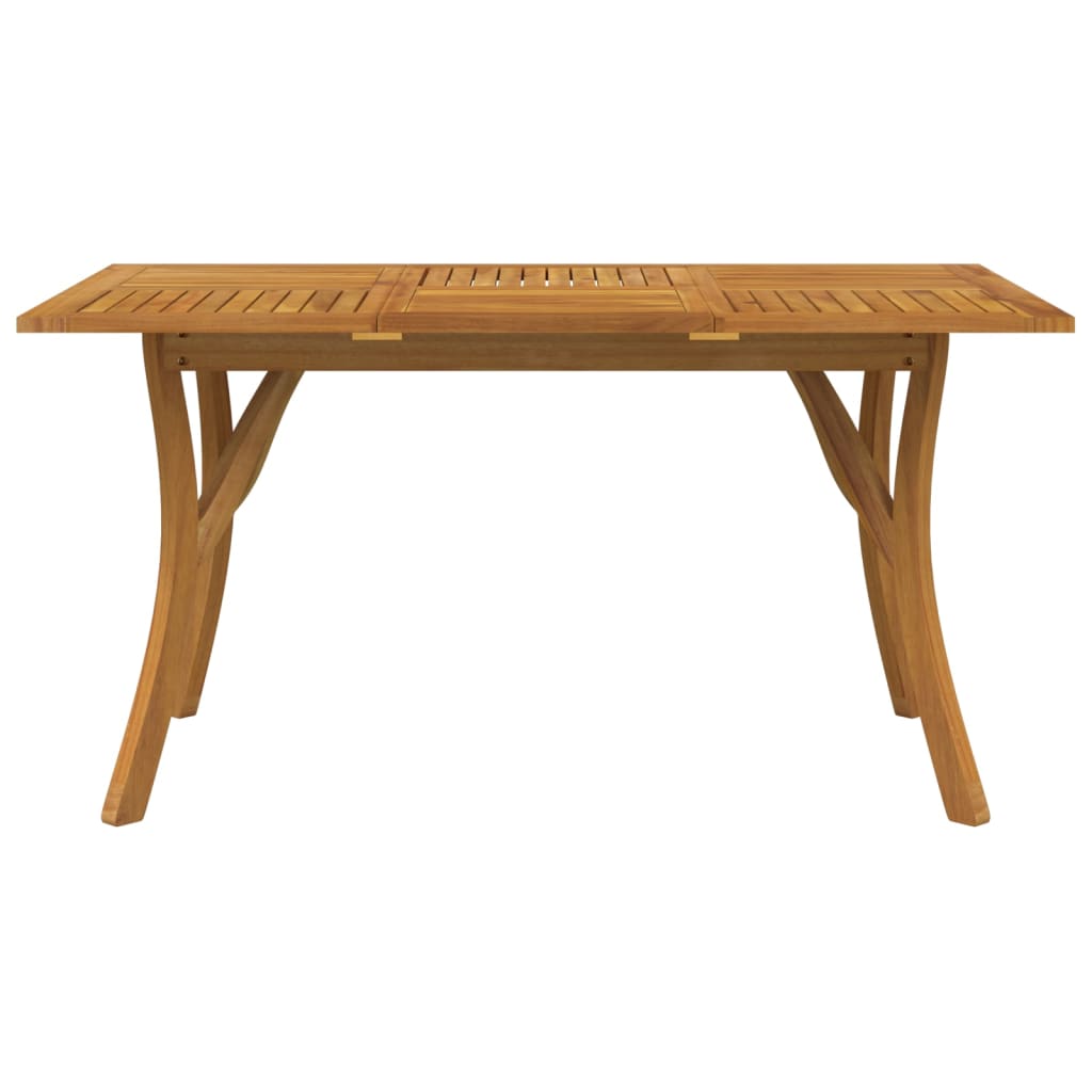 Tavolo da Giardino 150x90x75 cm Legno Massello di Acaciacod mxl 128233