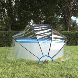 Cupola per Piscina Rotonda 315x158 cm PVC 93812