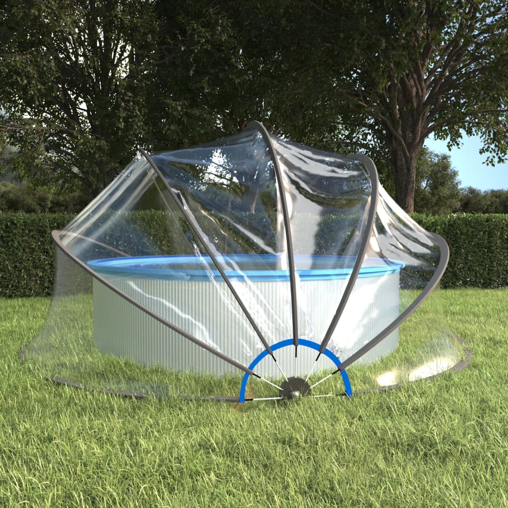 Cupola per Piscina Rotonda 467x234 cm PVC 93815