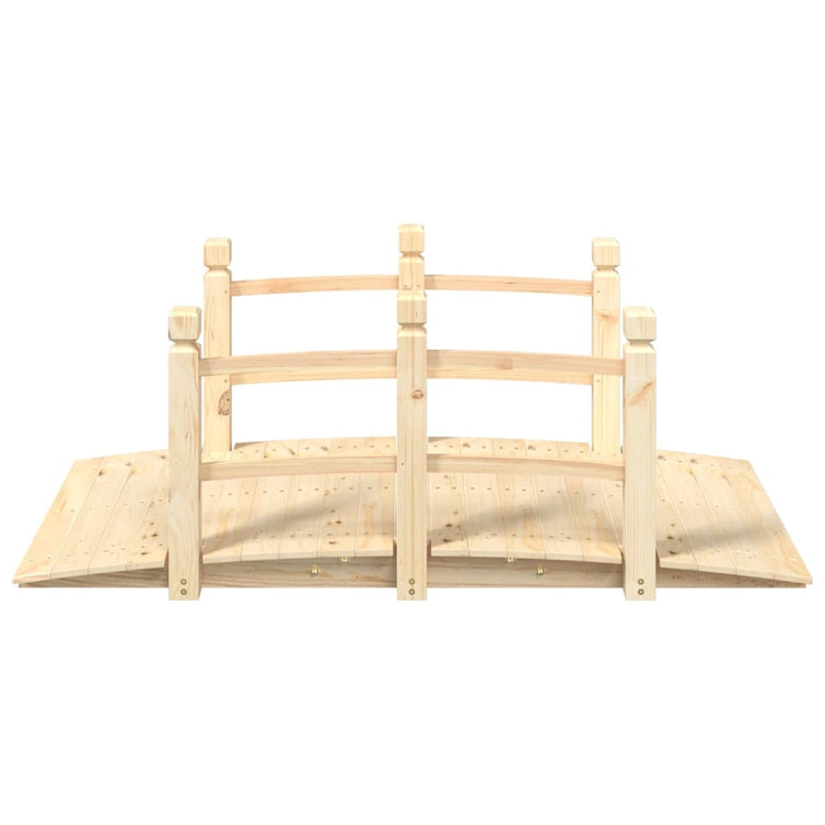 Ponte Giardino Ringhiere 150x67x56cm Legno Massello Abete Rosso 363355