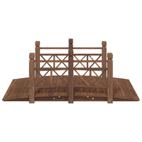 Ponte Giardino Ringhiere 150x67x56cm Legno Massello Abete Rosso 363360