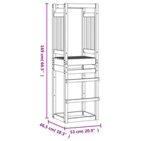 Torre da Gioco 53x46,5x169 cm in Legno Massello di Pino 826577