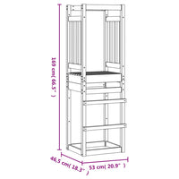 Torre da Gioco 53x46,5x169 cm in Legno di Pino Impregnato 826579