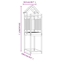 Torre da Gioco 52,5x110,5x214 cm in Legno Massello di Douglas 826584