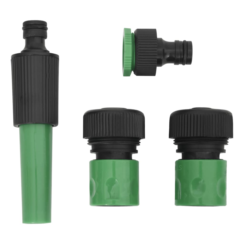 Set Tubo da Giardino con Raccordi Verde 0,6" 20 m in PVC 154370