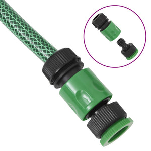 Set Tubo da Giardino con Raccordi Verde 0,6" 20 m in PVC 154370