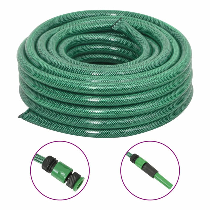 Set Tubo da Giardino con Raccordi Verde 0,9" 30 m in PVCcod mxl 119122