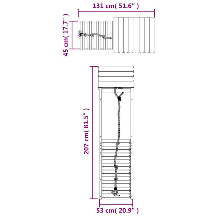 Casetta con Arrampicata in Legno Massello di Douglas 3155811