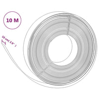 Bordature da Giardino 4 pz Nere 10 m 10 cm in Polietilene 3155434